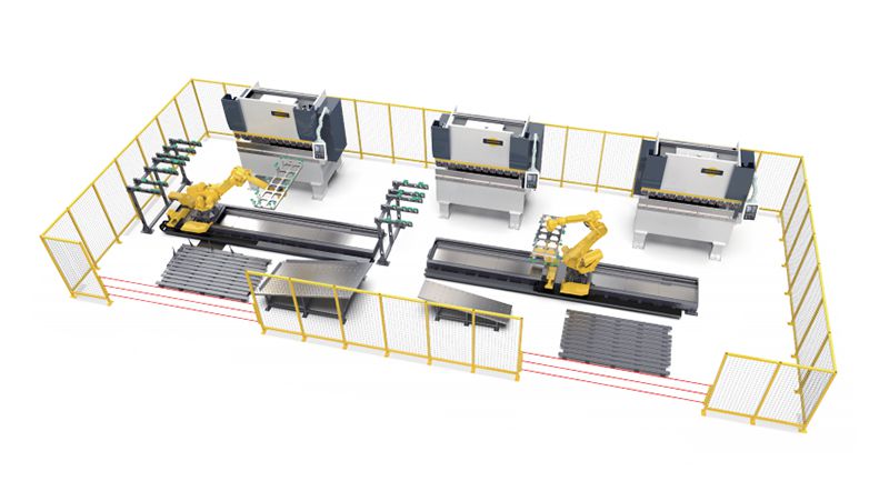 Sheet Metal Bending Flexible Manufacturing System